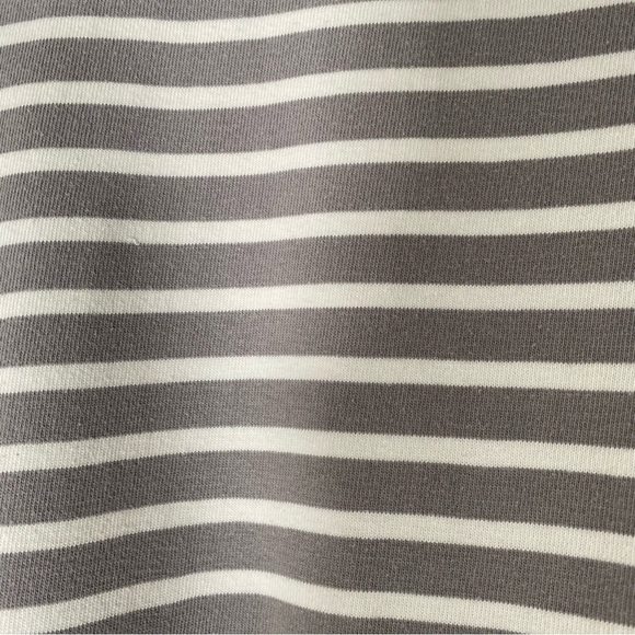 EVERLANE The Modern Striped Long Sleeve Knit Top Gray 100% Cotton S - Picture 4 of 7